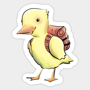 Adventurous duckling Sticker